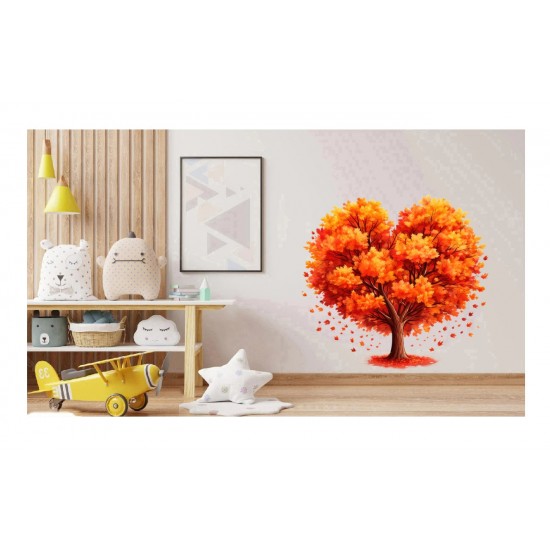 Sticker decorativ, Copac, Portocaliu, 60 cm, 1320STK Sticker decorativ, Copac, Portocaliu, 60 cm, 1320STK