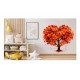 Sticker decorativ, Copac, Portocaliu, 65 cm, 1320STK-2 Sticker decorativ, Copac, Portocaliu, 65 cm, 1320STK-2