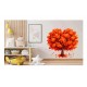 Sticker decorativ, Copac, Portocaliu, 60 cm, 1320STK-4