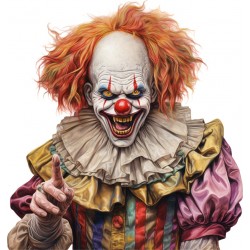 Sticker decorativ, Horror, Multicolor, 63 cm, 1321STK-15