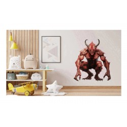 Sticker decorativ, Horror, Rosu, 76 cm, 1321STK-17