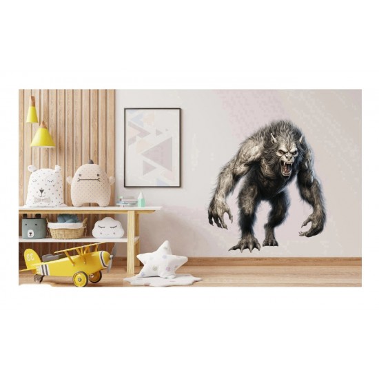 Sticker decorativ, Horror, Gri, 62 cm, 1321STK-18 Sticker decorativ, Horror, Gri, 62 cm, 1321STK-18