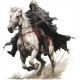 Sticker decorativ, Horror, Alb, 65 cm, 1321STK-19