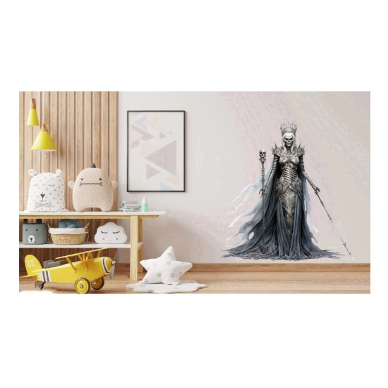 Sticker decorativ, Horror, Gri, 62 cm, 1321STK-6