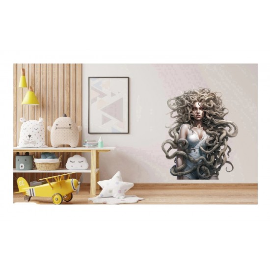 Sticker decorativ, Horror, Alb, 74 cm, 1321STK-8 Sticker decorativ, Horror, Alb, 74 cm, 1321STK-8
