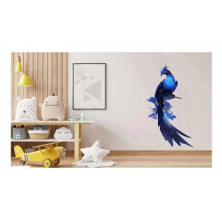 Sticker decorativ, Pasarea Phoenix, Albastru, 90 cm, 1323STK-4 Sticker decorativ, Pasarea Phoenix, Albastru, 90 cm, 1323STK-4