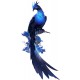 Sticker decorativ, Pasarea Phoenix, Albastru, 90 cm, 1323STK-4