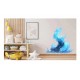 Sticker decorativ,Pasarea Phoenix-Puterea, Albastru, 66 cm, 1323STK-9