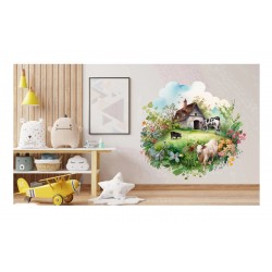Sticker decorativ, Ferma, Verde, 64 cm, 1324STK Sticker decorativ, Ferma, Verde, 64 cm, 1324STK