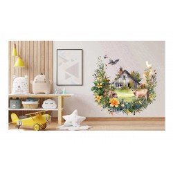 Sticker decorativ, Ferma, Verde, 63 cm, 1324STK-2 Sticker decorativ, Ferma, Verde, 63 cm, 1324STK-2