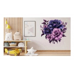 Sticker decorativ, Flori, Multicolor, 61 cm, 1325STK-2 Sticker decorativ, Flori, Multicolor, 61 cm, 1325STK-2