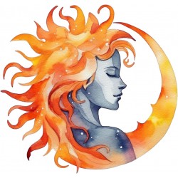 Sticker decorativ, Woman, Turcoaz, 63 cm, 1328STK-5