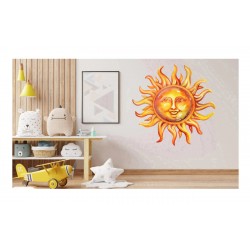 Sticker decorativ, Soare, Portocaliu, 60 cm, 1328STK-6 Sticker decorativ, Soare, Portocaliu, 60 cm, 1328STK-6
