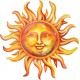 Sticker decorativ, Soare, Portocaliu, 60 cm, 1328STK-6 Sticker decorativ, Soare, Portocaliu, 60 cm, 1328STK-6
