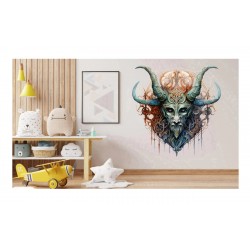 Sticker decorativ, Horror, Turcoaz, 63 cm, 1328STK-9 Sticker decorativ, Horror, Turcoaz, 63 cm, 1328STK-9