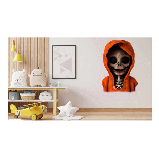 Sticker decorativ, Schelet, Portocaliu, 90 cm, 1329STK Sticker decorativ, Schelet, Portocaliu, 90 cm, 1329STK