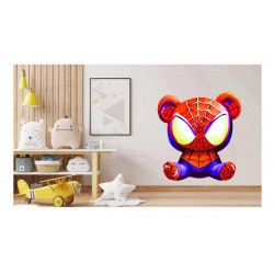 Sticker decorativ, Ursulet, Rosu, 61 cm, 1330STK