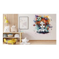 Sticker decorativ, Halloween, Portocaliu, 61 cm, 1334STK-4 Sticker decorativ, Halloween, Portocaliu, 61 cm, 1334STK-4