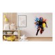 Sticker decorativ, Fotbal American, Galben, 74 cm, 1335STK-10 Sticker decorativ, Fotbal American, Galben, 74 cm, 1335STK-10