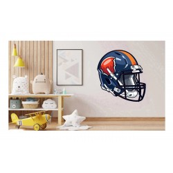 Sticker decorativ, Casca Hochei, Albastru, 66 cm, 1335STK-17 Sticker decorativ, Casca Hochei, Albastru, 66 cm, 1335STK-17