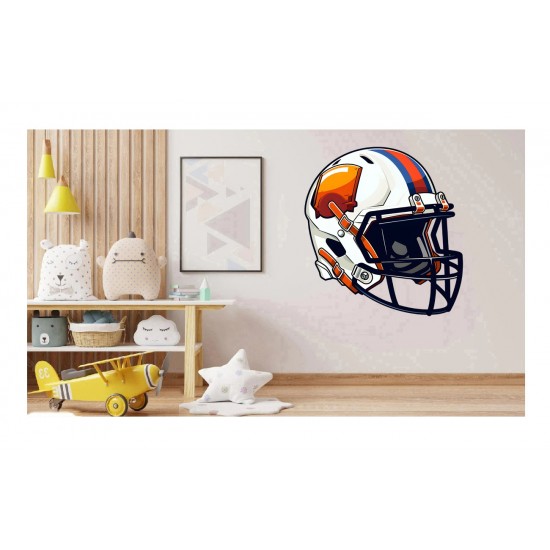 Sticker decorativ, Casca Hochei, Alb, 65 cm, 1335STK-8 Sticker decorativ, Casca Hochei, Alb, 65 cm, 1335STK-8