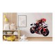 Sticker decorativ, Motocicleta, Rosu, 70 cm, 1336STK-2