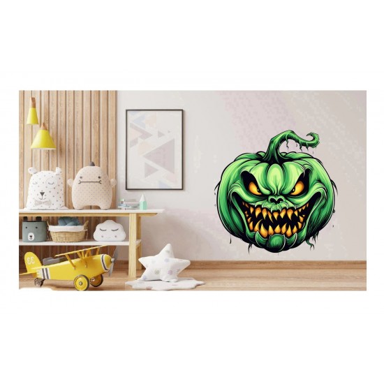 Sticker decorativ, Halloween, Verde, 62 cm, 1337STK