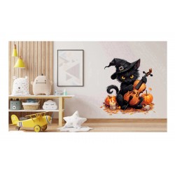 Sticker decorativ, Halloween, Negru, 61 cm, 1337STK-15 Sticker decorativ, Halloween, Negru, 61 cm, 1337STK-15