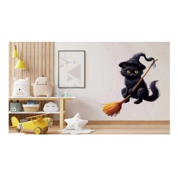 Sticker decorativ, Halloween, Negru, 70 cm, 1337STK-18 Sticker decorativ, Halloween, Negru, 70 cm, 1337STK-18