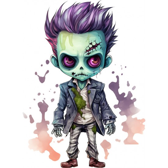 Sticker decorativ, Halloween, Verde, 81 cm, 1337STK-19