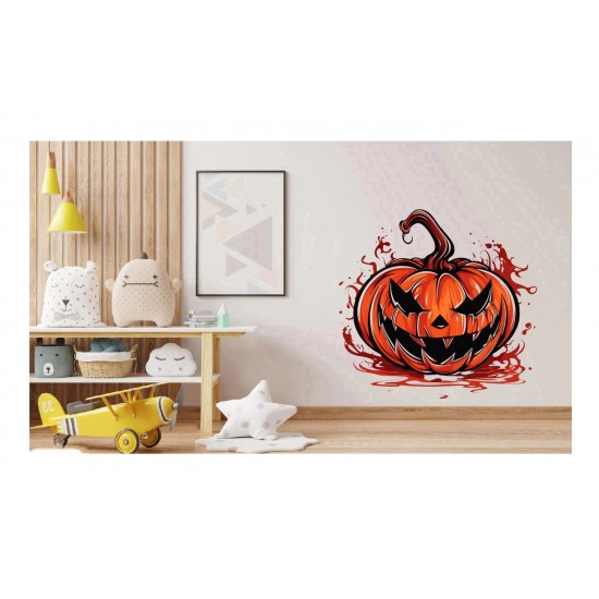 Sticker decorativ, Halloween, Rosu, 63 cm, 1337STK-3 Sticker decorativ, Halloween, Rosu, 63 cm, 1337STK-3