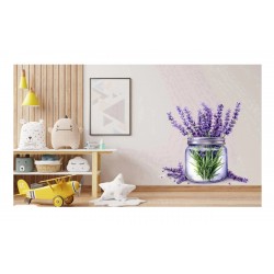 Sticker decorativ, Lavanda, Mov, 60 cm, 1339STK-11