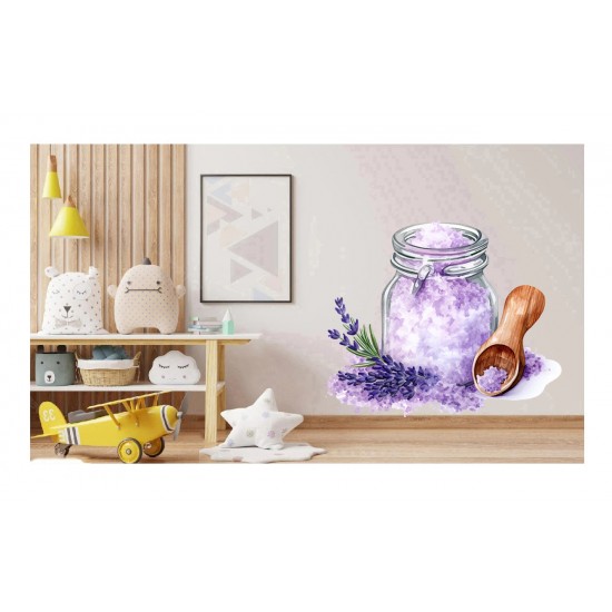 Sticker decorativ, Sare din Lavanda, Mov, 68 cm, 1339STK-13 Sticker decorativ, Sare din Lavanda, Mov, 68 cm, 1339STK-13