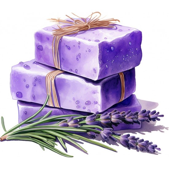 Sticker decorativ, Sapun din Lavanda, Mov, 69 cm, 1339STK-14 Sticker decorativ, Sapun din Lavanda, Mov, 69 cm, 1339STK-14