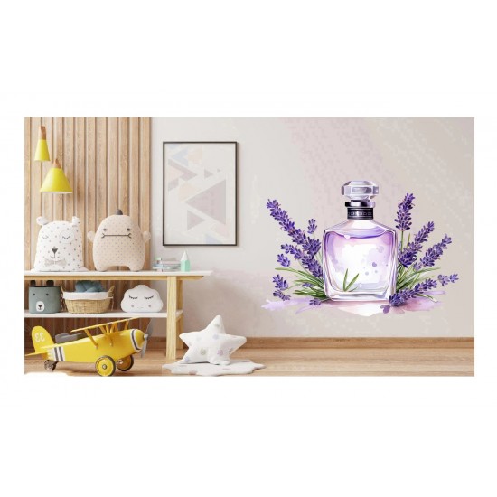 Sticker decorativ, Parfum din Lavanda, Mov, 68 cm, 1339STK-9 Sticker decorativ, Parfum din Lavanda, Mov, 68 cm, 1339STK-9