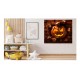 Sticker decorativ, Halloween, Portocaliu, 68 cm, 1340STK-1