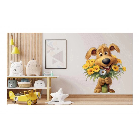 Sticker decorativ, Caine, Maro, 72 cm, 1341STK-1