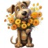 Sticker decorativ, Caine, Maro, 72 cm, 1341STK-6