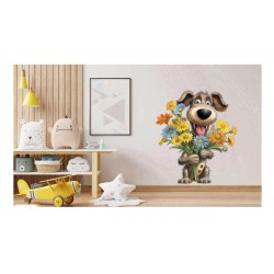 Sticker decorativ, Caine, Multicolor, 74 cm, 1341STK-8 Sticker decorativ, Caine, Multicolor, 74 cm, 1341STK-8