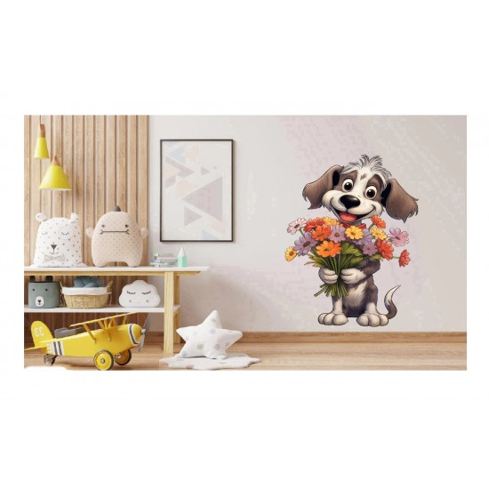 Sticker decorativ, Caine, Multicolor, 87 cm, 1341STK-9 Sticker decorativ, Caine, Multicolor, 87 cm, 1341STK-9