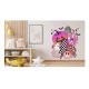 Sticker decorativ, Halloween, Roz, 66 cm, 1342STK