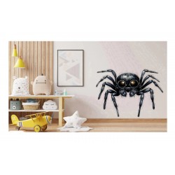Sticker decorativ, Paianjen, Negru, 73 cm, 1343STK
