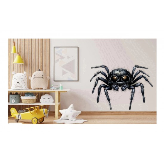 Sticker decorativ, Paianjen, Negru, 73 cm, 1343STK Sticker decorativ, Paianjen, Negru, 73 cm, 1343STK