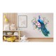 Sticker decorativ, Paun, Albastru, 61 cm, 1345STK-3 Sticker decorativ, Paun, Albastru, 61 cm, 1345STK-3