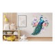 Sticker decorativ, Paun, Turcoaz, 62 cm, 1345STK-4 Sticker decorativ, Paun, Turcoaz, 62 cm, 1345STK-4