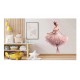 Sticker decorativ, Balerina, Roz, 75 cm, 1346STK-3 Sticker decorativ, Balerina, Roz, 75 cm, 1346STK-3