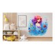 Sticker decorativ, Culori Pastelate, Fata, Portocaliu, 66 cm, 1347STK-10 Sticker decorativ, Culori Pastelate, Fata, Portocaliu, 66 cm, 1347STK-10