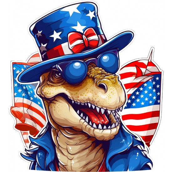 Sticker decorativ, Dinozaur, Albastru, Rosu, 66 cm, 1348STK-5 Sticker decorativ, Dinozaur, Albastru, Rosu, 66 cm, 1348STK-5