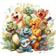 Sticker decorativ, Animale Cantarete, Portocaliu, 66 cm, 1349STK-5 Sticker decorativ, Animale Cantarete, Portocaliu, 66 cm, 1349STK-5