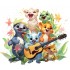 Sticker decorativ, Animale Cantarete, Multicolor, 69 cm, 1349STK-7